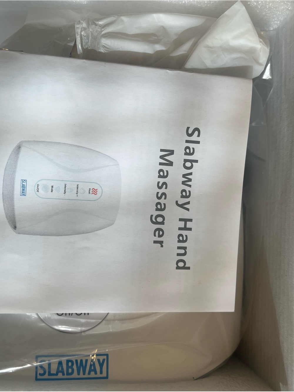 White Hand Massager - Soothing Compression Therapy